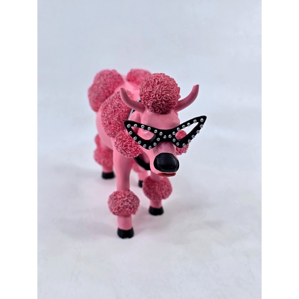 CowParade French Moodle Pink Poodle Cow Figurine Westland Giftware 9146 2002